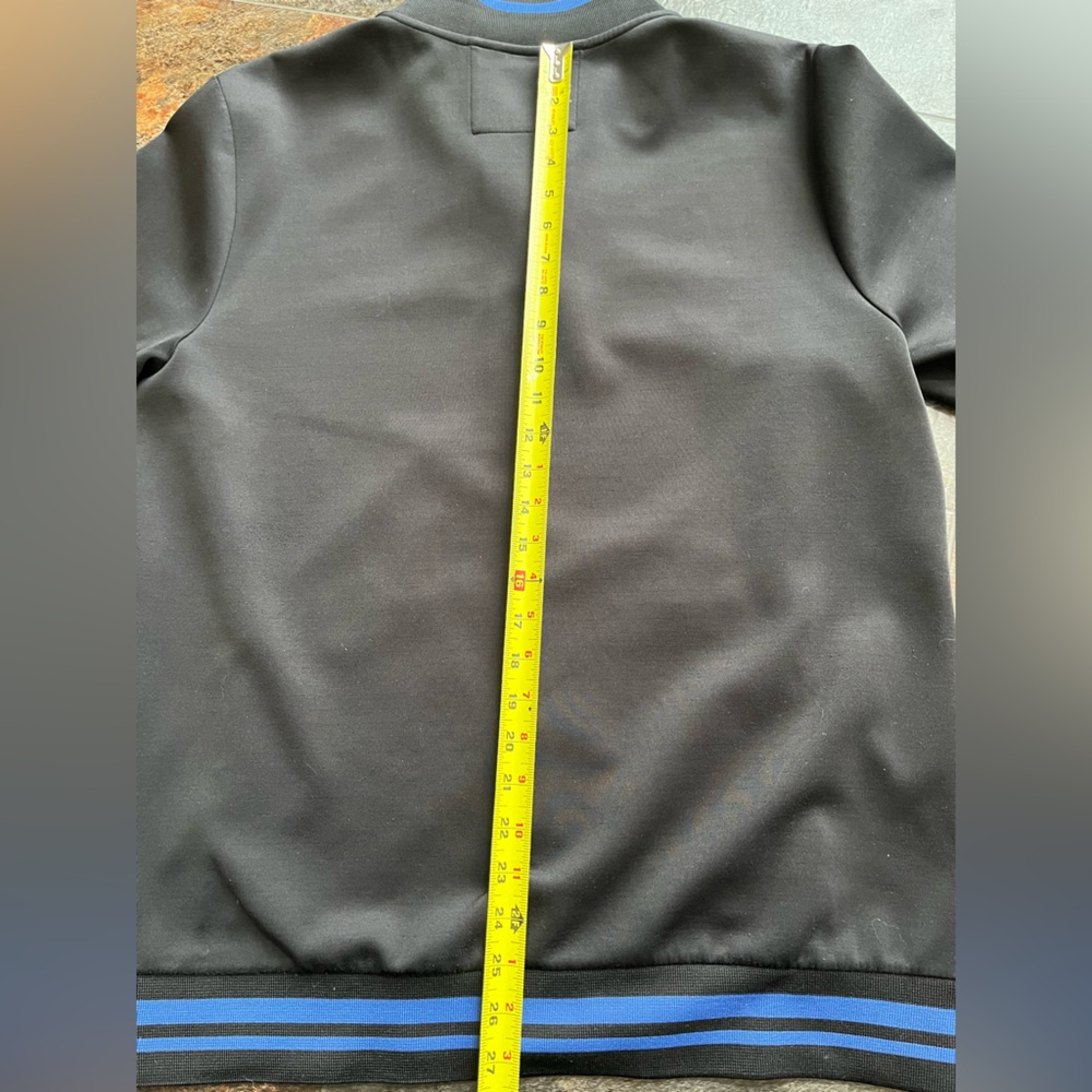 Men’s Strellson black with  blue full zip track performance jacket. Size XL - Picture 13 of 16